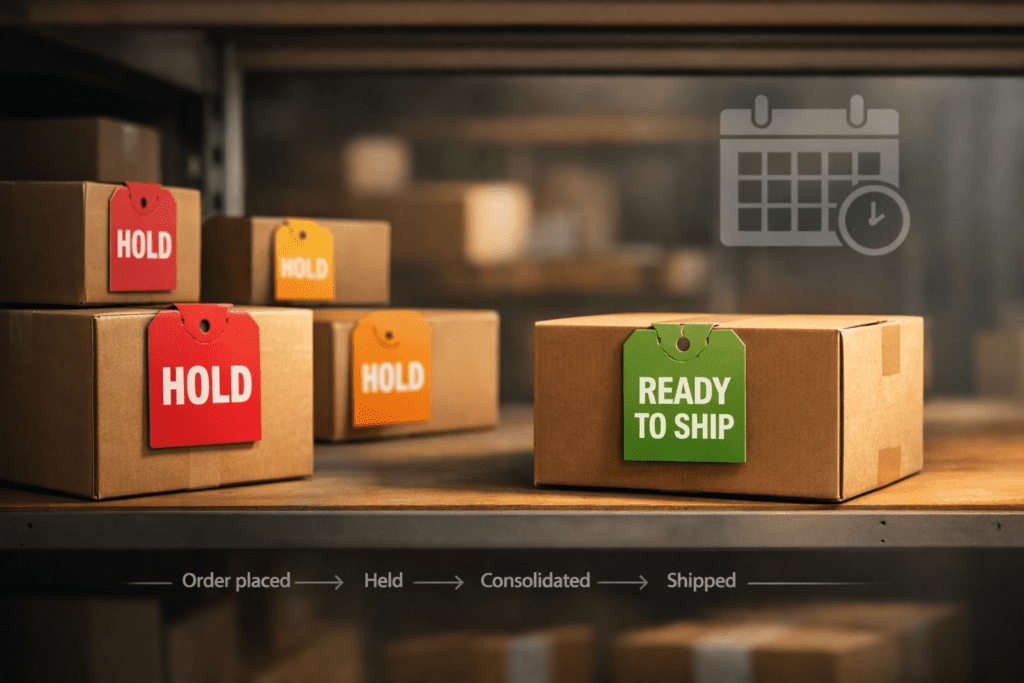 Hold Shipping Ready to Ship